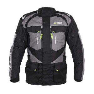 Pánska moto bunda W-TEC Burdys Evo čierno-šedá - 6XL