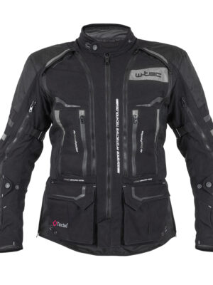 Moto bunda W-TEC Aircross čierno-šedá - 6XL
