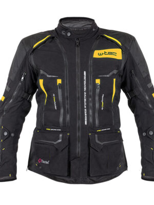 Moto bunda W-TEC Aircross čierno-zlatá - 5XL