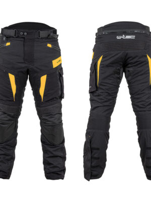 Moto nohavice W-TEC Aircross čierno-zlatá - 6XL