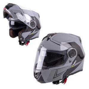 Moto prilba W-TEC Vexamo čierno-šedá - S (55-56)
