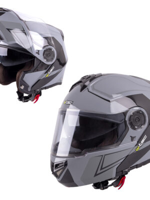 Moto prilba W-TEC Vexamo čierno-šedá - S (55-56)