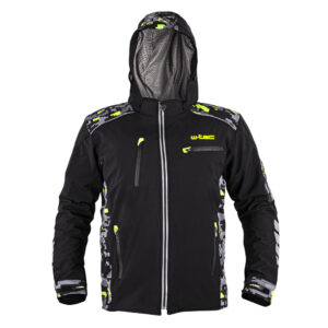 Pánska softshellová moto bunda W-TEC Kybero čierna-fluo - 5XL