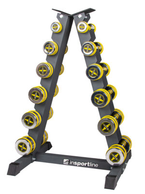 Sada jednoručných činiek inSPORTline Yellsteel 2x 2-12 kg