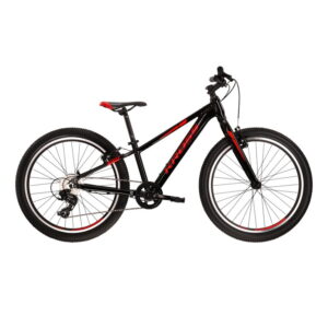 Juniorský bicykel Kross Level JR 2.0 24" - model 2022 čierno-červená - 12" (138-148 cm)