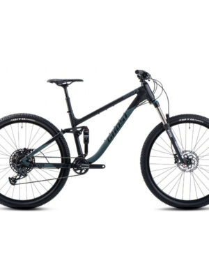 Celoodpružený bicykel Ghost Kato FS Essential 29" 9.0 Black/Green Matt - XL (20"