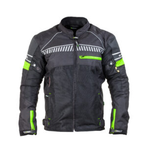 Pánska moto bunda W-TEC Meltsch neon zelená-čierna - M