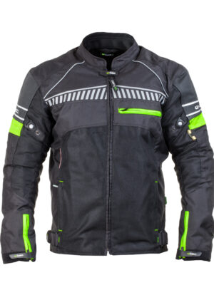Pánska moto bunda W-TEC Meltsch neon zelená-čierna - M