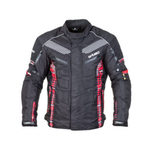 Pánska moto bunda W-TEC Kamicer čierno-červená - WXL