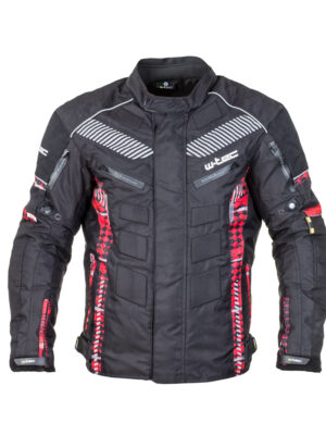 Pánska moto bunda W-TEC Kamicer čierno-červená - WXL