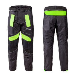 Pánske moto nohavice W-TEC Rusnac čierno-zelená - 4XL