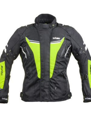 Dámska moto bunda W-TEC Brandon Lady čierna-fluo žltá - 3XL