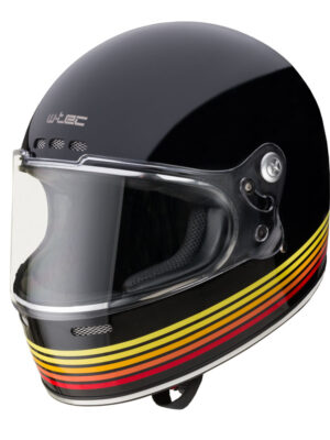 Moto prilba W-TEC Cruder Bismar čierno-červeno-žltá - XS (53-54)
