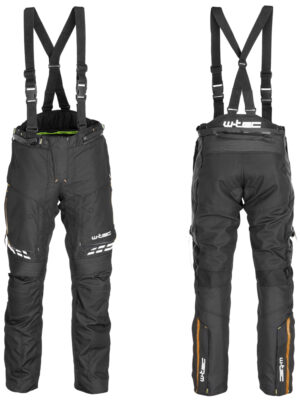 Pánske moto nohavice W-TEC Spirital čierno-oranžová - 5XL