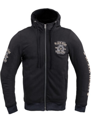 Pánska mikina W-TEC Black Heart Kustom Kulture Hoodie s aramidom čierna - 5XL