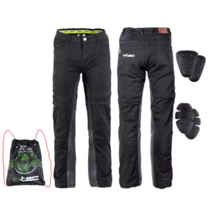 Pánske moto nohavice W-TEC Raggan čierna - 5XL