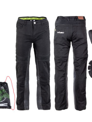 Pánske moto nohavice W-TEC Raggan čierna - 5XL