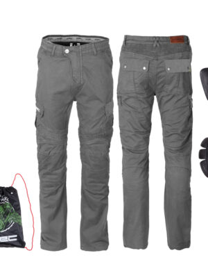 Pánske moto nohavice W-TEC Shoota tmavo šedá - 4XL