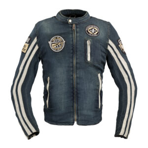 Pánska moto bunda W-TEC Wildone modrá - 5XL
