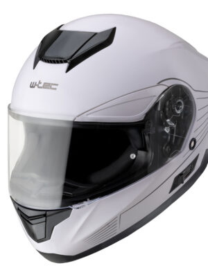 Moto prilba W-TEC Yorkroad Solid White Grey Glossy - XXL (63-64)