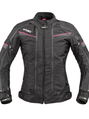 Dámska moto bunda W-TEC Progair Lady čierno-ružová - XXL