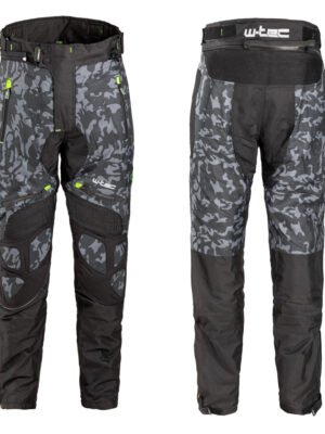 Pánske moto nohavice W-TEC Toregate Black-Grey Digi-Camo - M