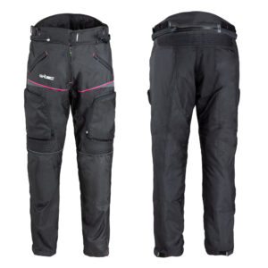 Dámske moto nohavice W-TEC Propant Lady čierno-ružová - XL