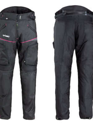 Dámske moto nohavice W-TEC Propant Lady čierno-ružová - XL