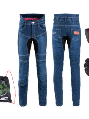 Dámske moto jeansy W-TEC Biterillo Lady modrá - 5XL
