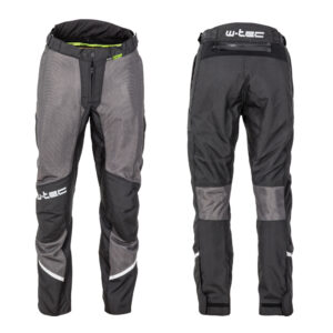 Pánske letné moto nohavice W-TEC Alquizar Black Grey - 5XL