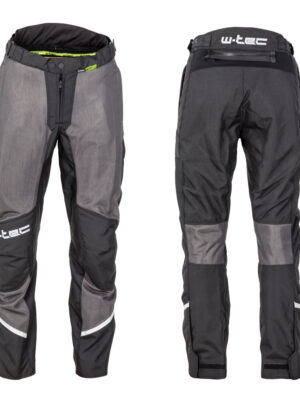 Pánske letné moto nohavice W-TEC Alquizar Black Grey - 5XL