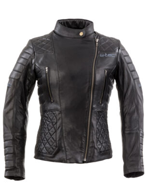 Dámska kožená moto bunda W-TEC Corallia Black - XS