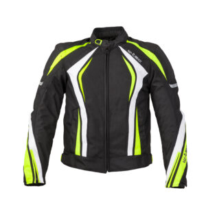 Pánská moto bunda W-TEC Chagalero Black-Yellow-White - 4XL