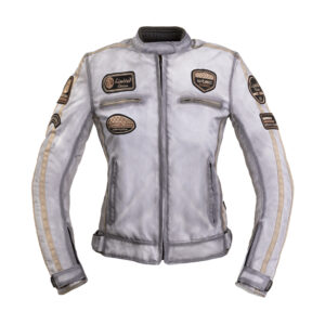 Dámska textilná bunda W-TEC Virginia biela - 3XL