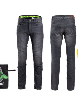 Pánske moto jeansy W-TEC Oliver čierna - 5XL