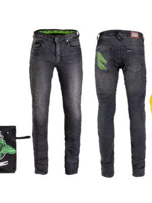 Pánske moto jeansy W-TEC Leonard čierna - 5XL