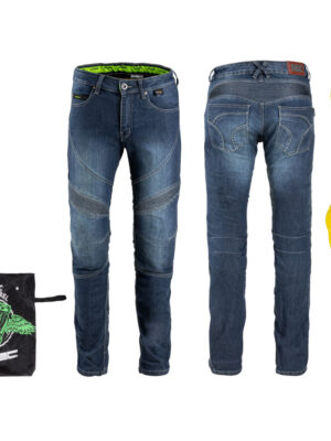 Pánske moto jeansy W-TEC Oliver modrá - 5XL