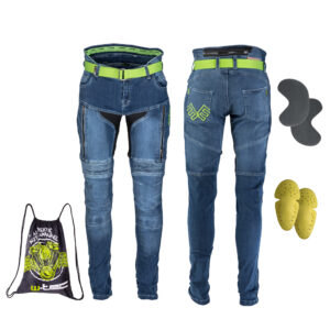 Pánske moto jeansy W-TEC Grandus modrá - 30