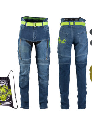 Dámske moto jeansy W-TEC Ekscita modrá - 28