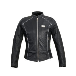 Dámska kožená moto bunda W-TEC Hagora matne čierna - S