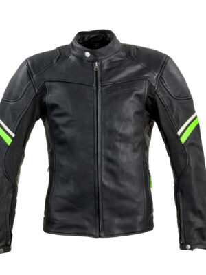 Kožená moto bunda W-TEC Montegi matne čierna - 5XL