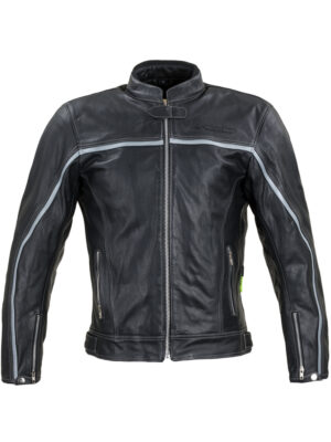 Kožená moto bunda W-TEC Mathal čierna - 5XL
