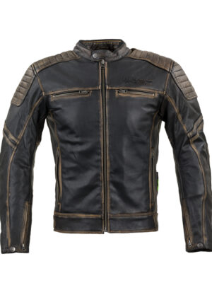 Kožená moto bunda W-TEC Mungelli vintage hnedá - 6XL