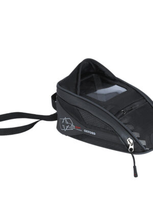 Tankbag na motocykel Oxford M2R 2 l čierny s magnetickou základňou
