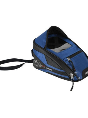 Tankbag na motocykel Oxford M2R 2 l čierno-modrý s magnetickou základňou
