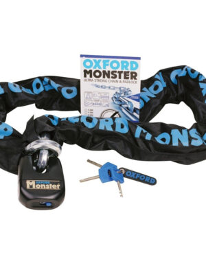 Reťazový zámok na motocykel Oxford Monster 200 cm modrý