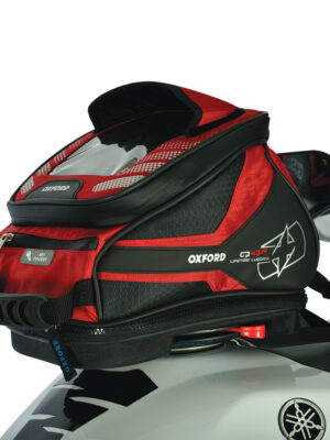 Tankbag na motocykel Oxford Q4R 4 l čierno-červený