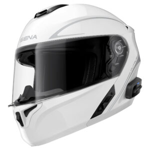 Prilba s interkomom SENA Outrush R Glossy White XXL (63-64)