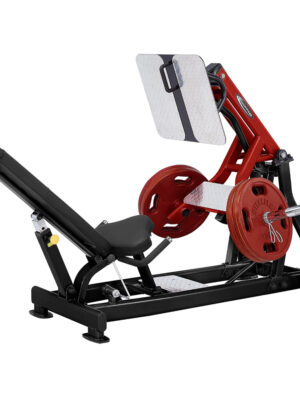 Leg press Steelflex Plateload Line PLLP čierno-červená