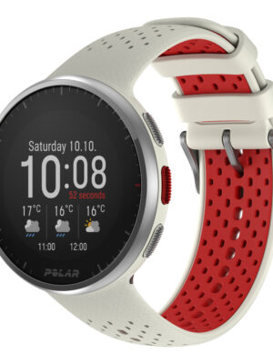 Športové hodinky Polar Pacer Pro bielo červená